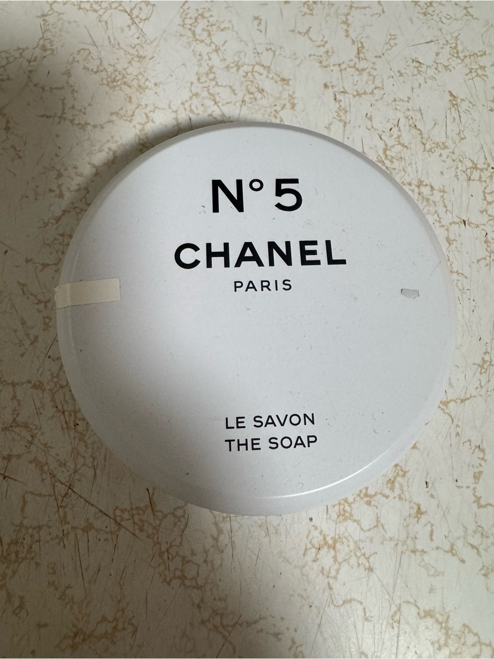 CHANEL N°5 White Round Soap - Picture 1 of 3